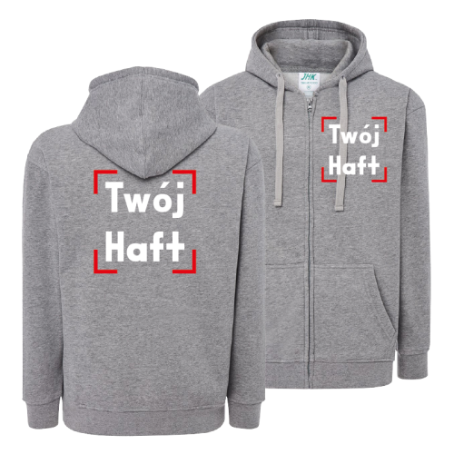 Bluza rozpinana z własnym haftem