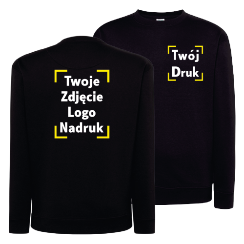 Bluza bez kaptura z własnym nadrukiem