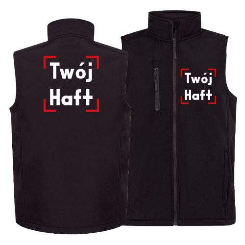 Kamizelka softshell z własnym haftem
