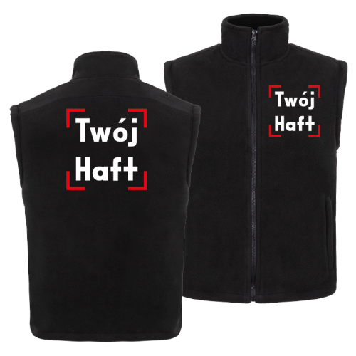 Kamizelka polarowa z własnym haftem