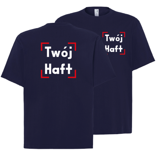 Koszulka oversize z własnym haftem