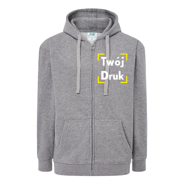 Bluza rozpinana z własnym nadrukiem