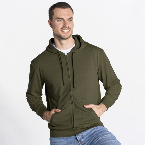 Bluza rozpinana na modelu