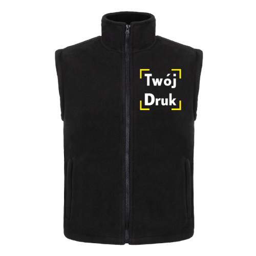 Kamizelka polarowa z własnym nadrukiem